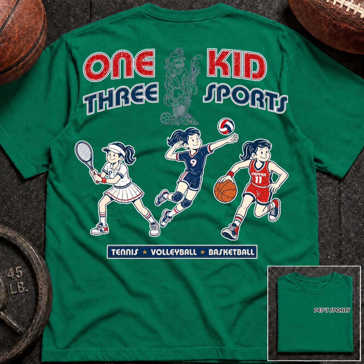 Pepper - 1 Kid 3 Sports TN/VB/BK