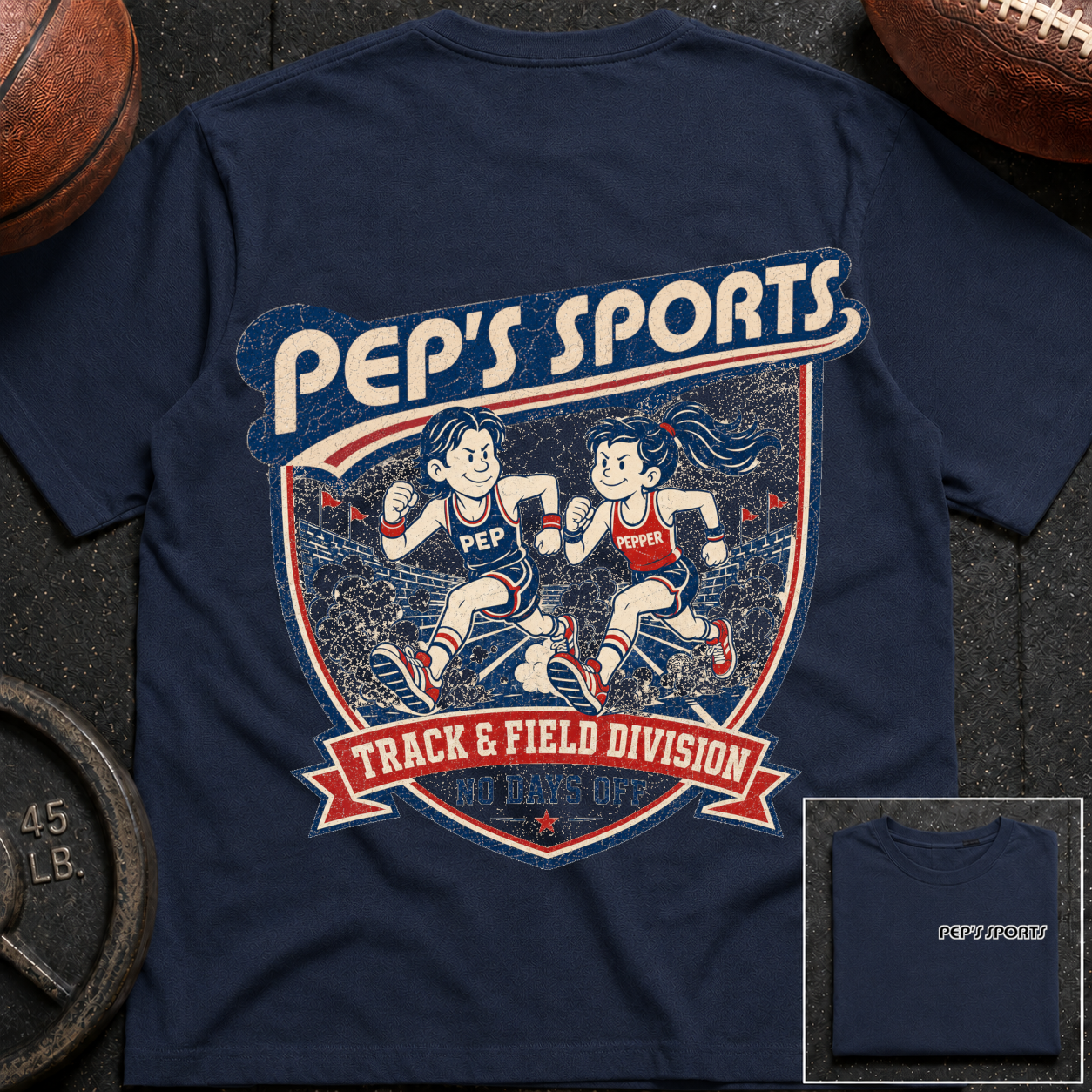 P&P Track & Field No Days Off T-Shirt