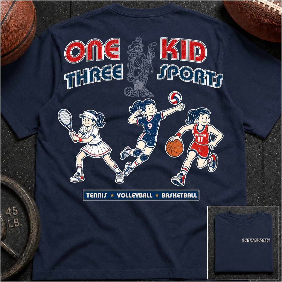 Pepper - 1 Kid 3 Sports TN/VB/BK
