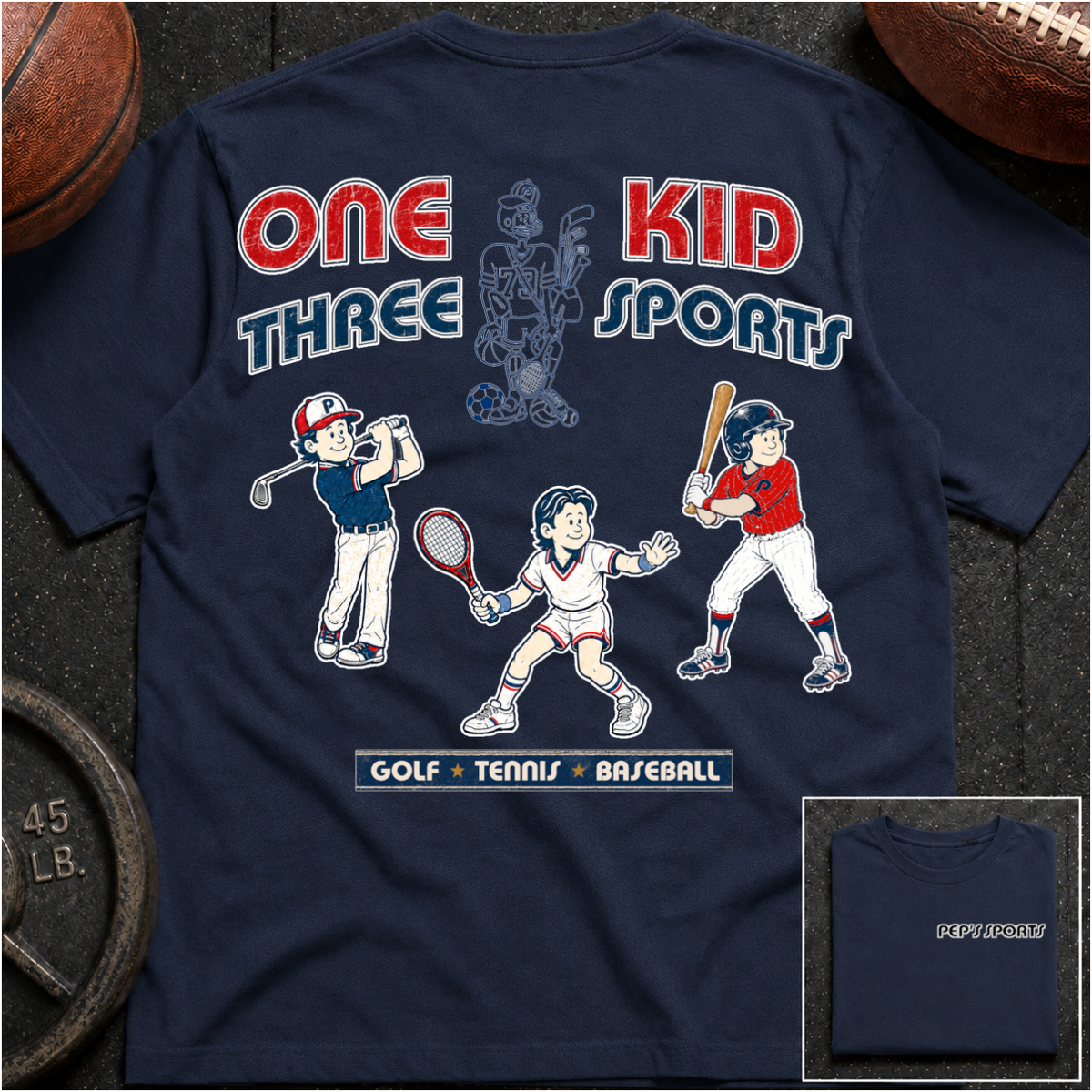 Pep - 1 Kid 3 Sports Golf/TN/BB