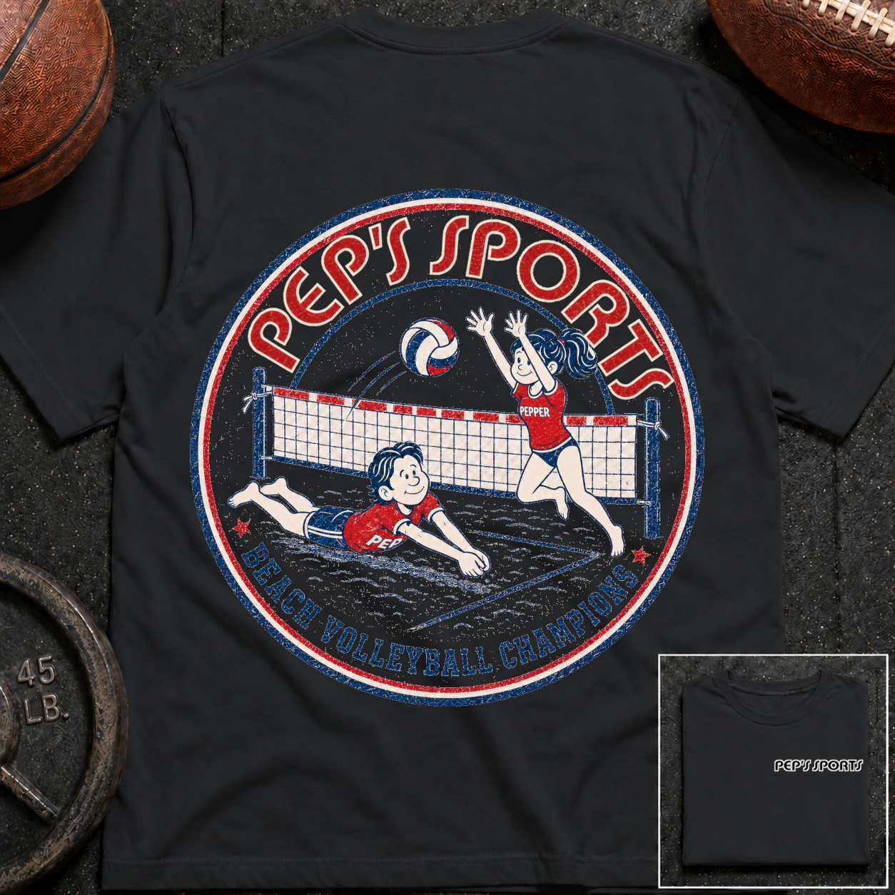 P&P Beach Volleyball Champtions T-Shirt