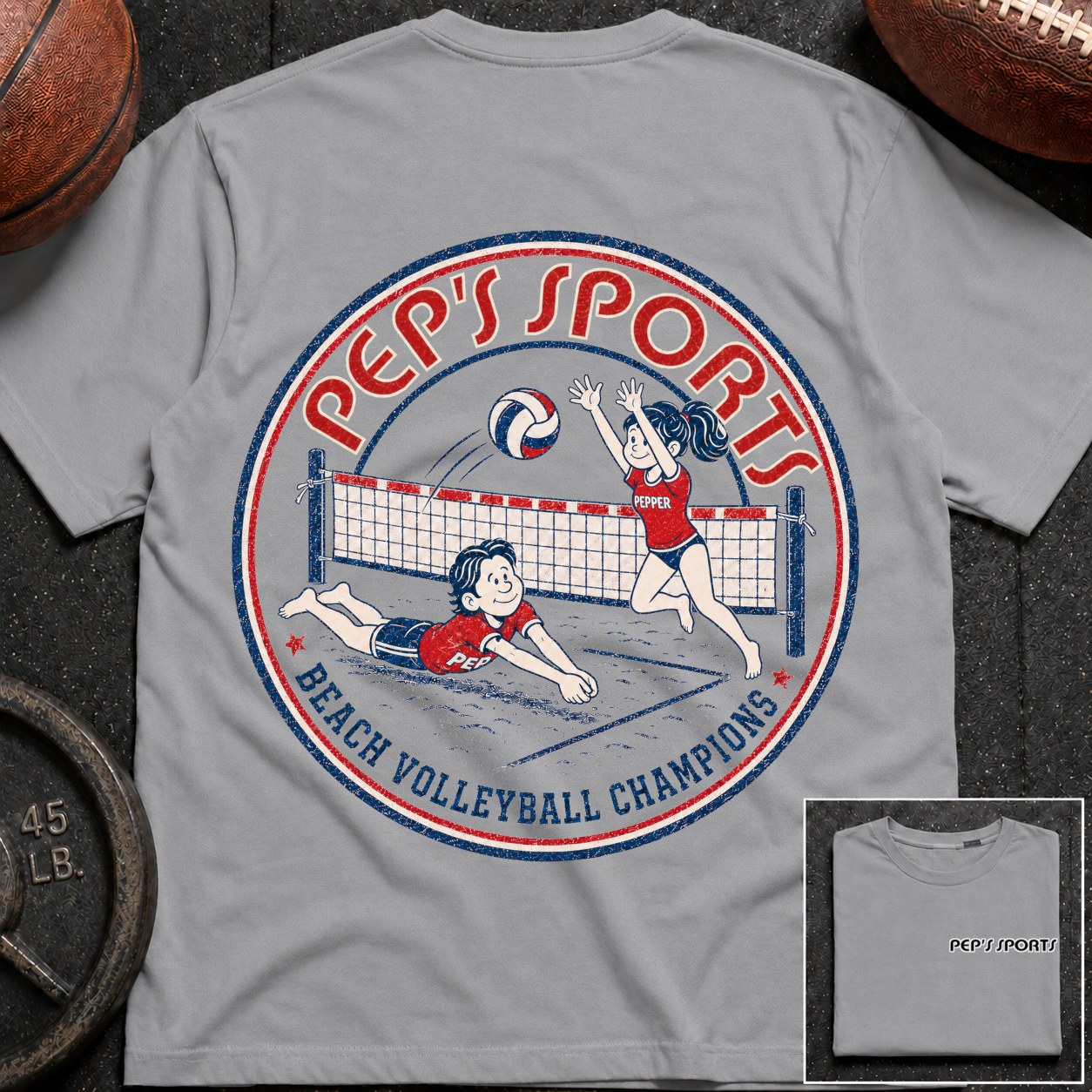 P&P Beach Volleyball Champtions T-Shirt