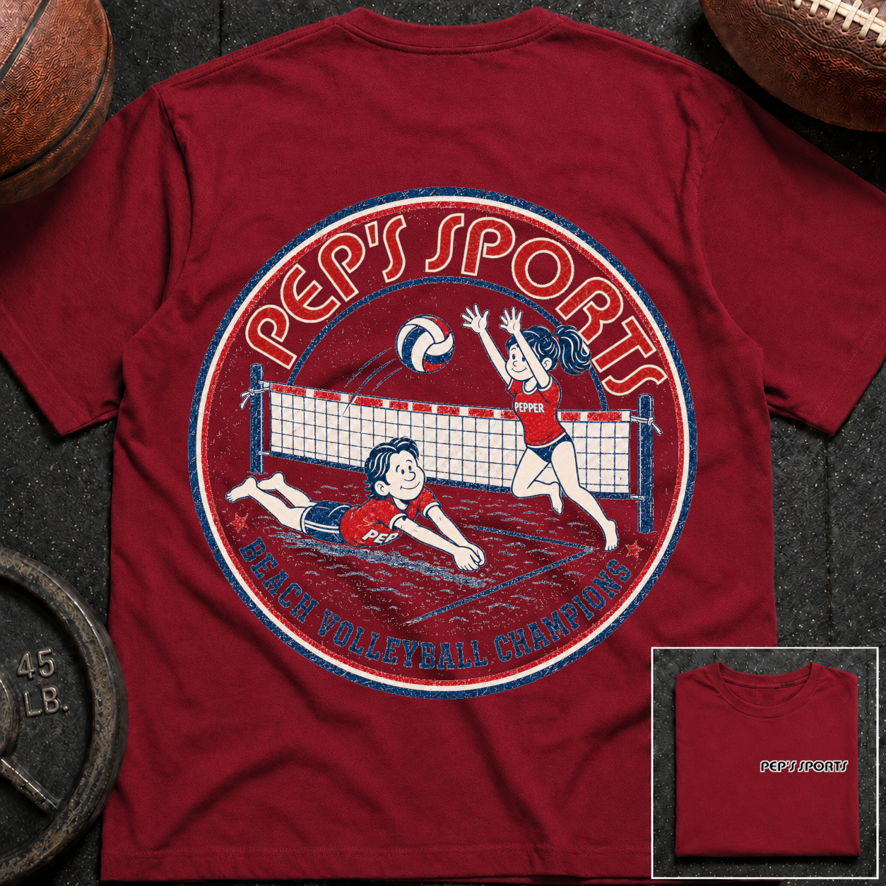 P&P Beach Volleyball Champtions T-Shirt