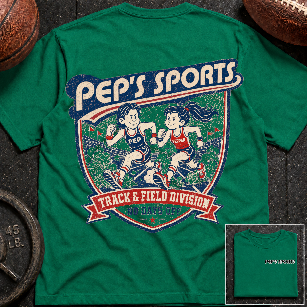 P&P Track & Field No Days Off T-Shirt