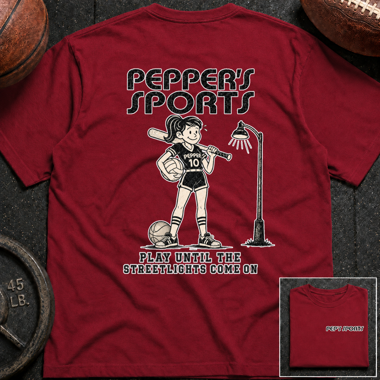 Play Until The Street Lights Come On Pepper T-Shirt