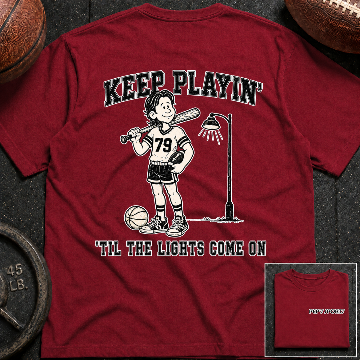 Keep Playin Til The Lights Come On - Pep T-Shirt
