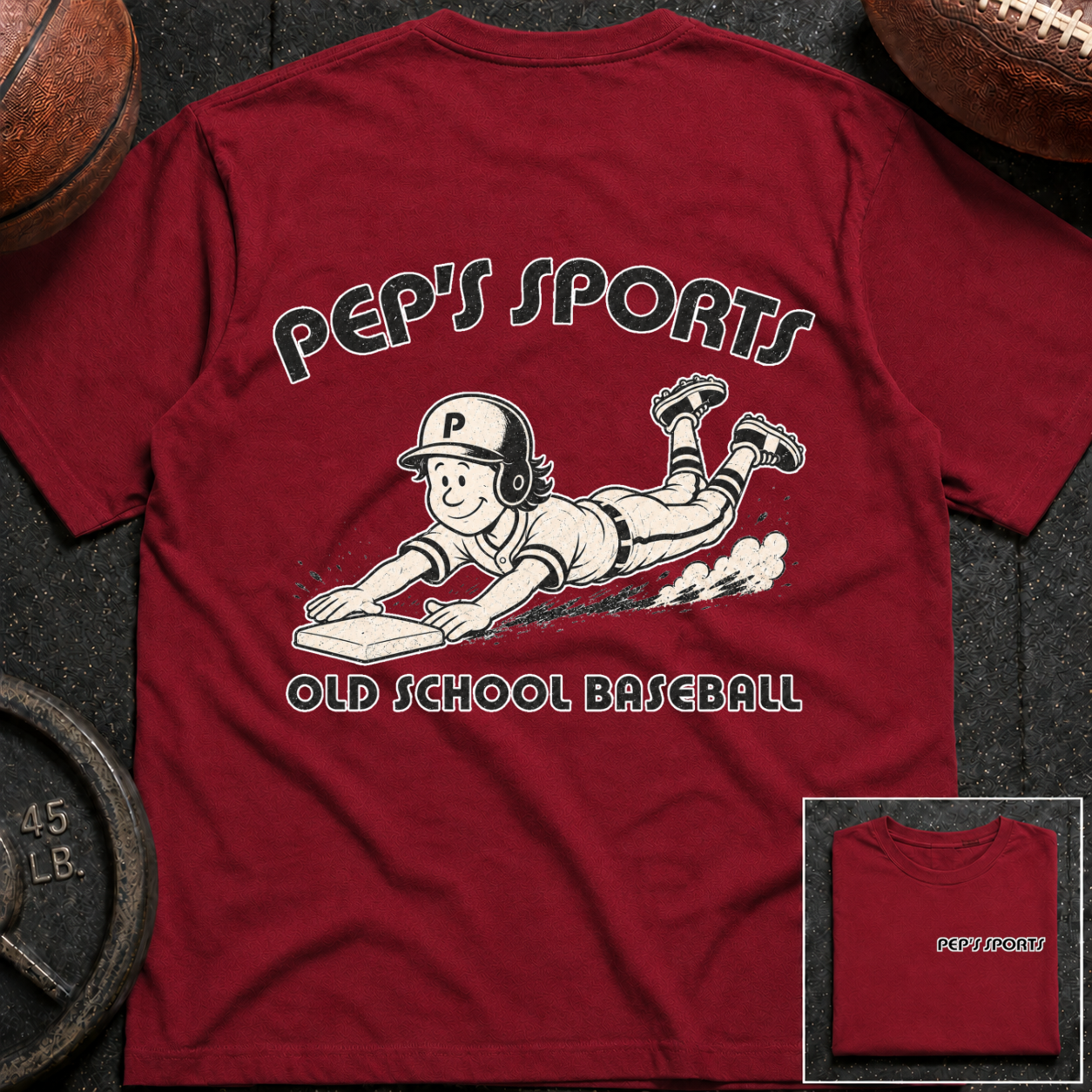 Pep Baseball Old School T-Shirt