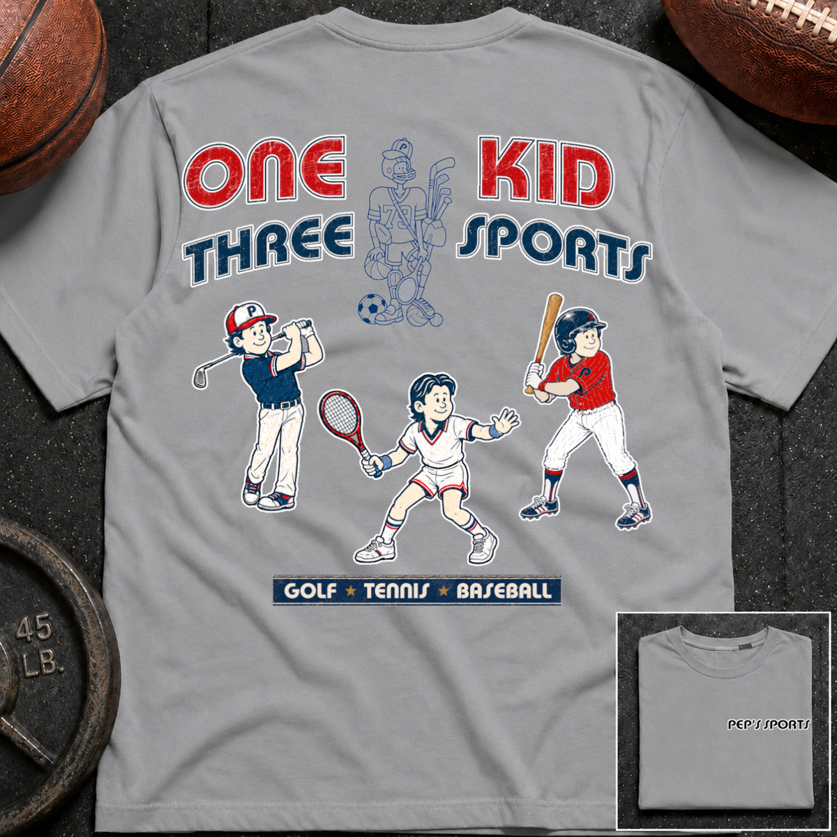 Pep - 1 Kid 3 Sports Golf/TN/BB