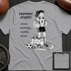 3S Repeat Soccer Basketball Softball Pepper T-Shirt