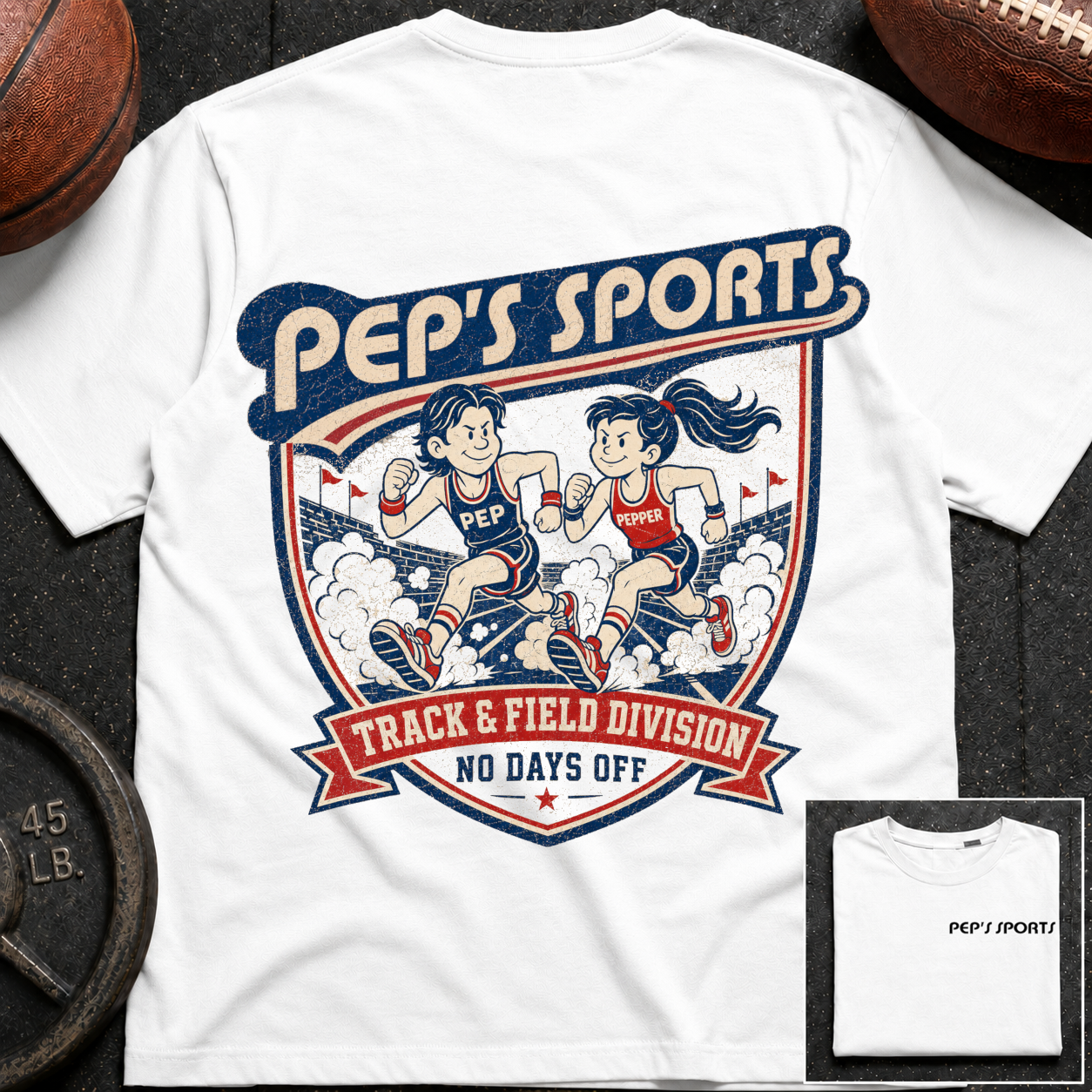 P&P Track & Field No Days Off T-Shirt