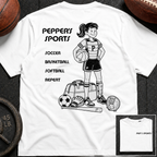 3S Repeat Soccer Basketball Softball Pepper T-Shirt