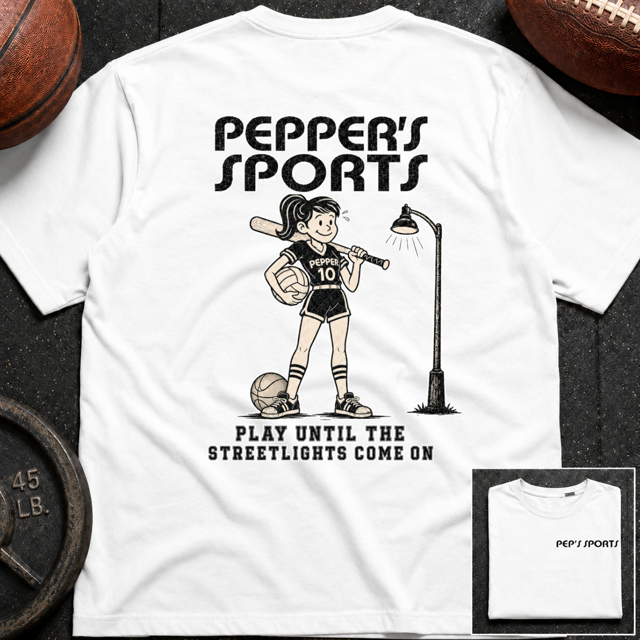 Play Until The Street Lights Come On Pepper T-Shirt